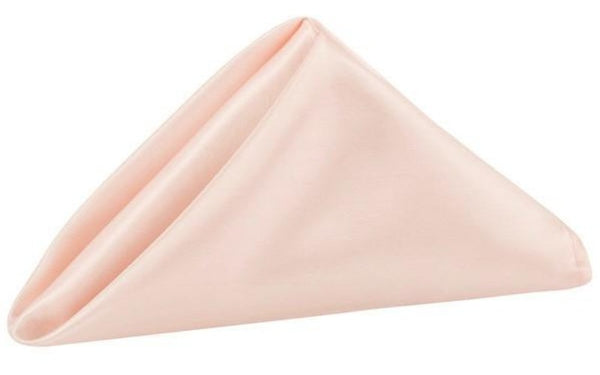 Polyester Light Pink Napkins 10 Pack