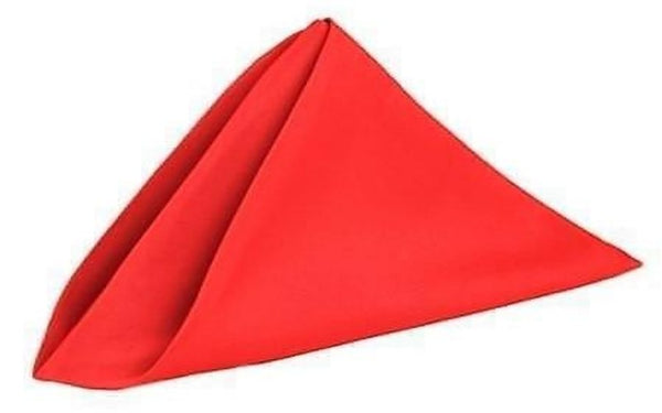 Polyester Red Napkins 10 Pack