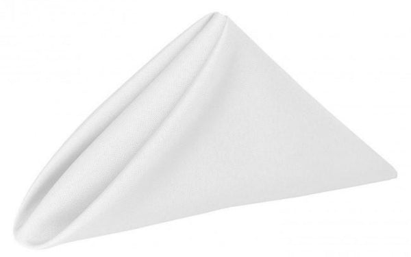 Polyester White Napkins 10 Pack