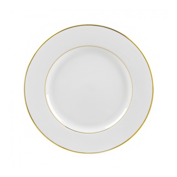 Gently Used Gold Rimmed Saucers/Dessert Plates (Case of 10)