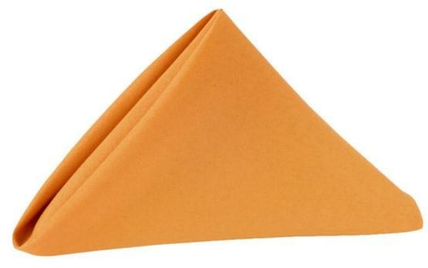 Polyester Burnt Orange Napkins 10 Pack