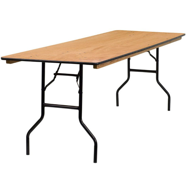 8ft Rectangular Table Wood Top