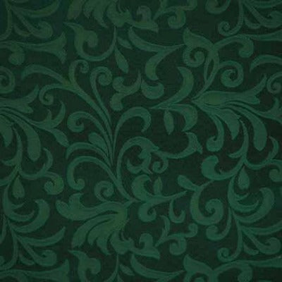 Hunter Green Rectangular Damask Linen (Multiple Sizes)