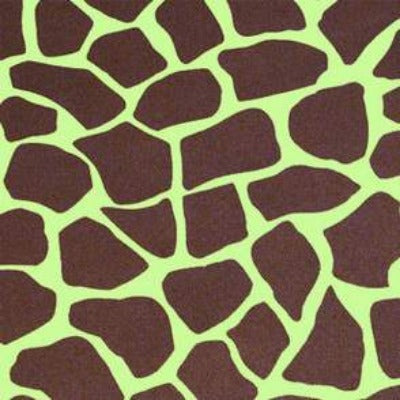 Lime and Chocolate Zebra Square Lamour Linen (Multiple Sizes)