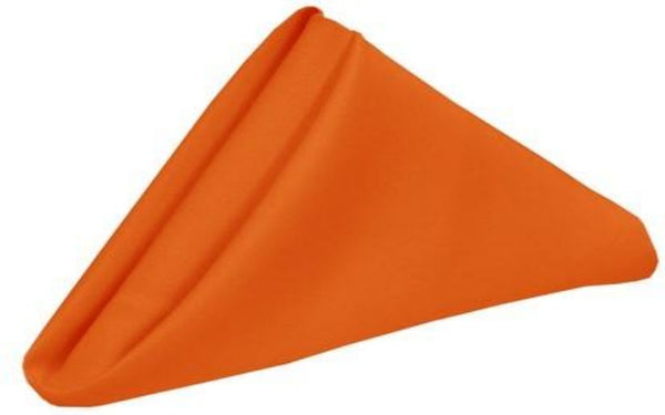 Polyester Orange Napkins 10 Pack