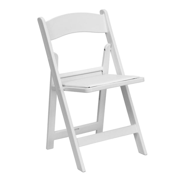 Gently Used 50 Pack White Resin Chair
