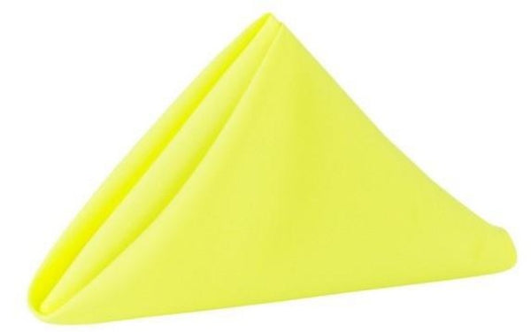Polyester Yellow Napkins 10 Pack
